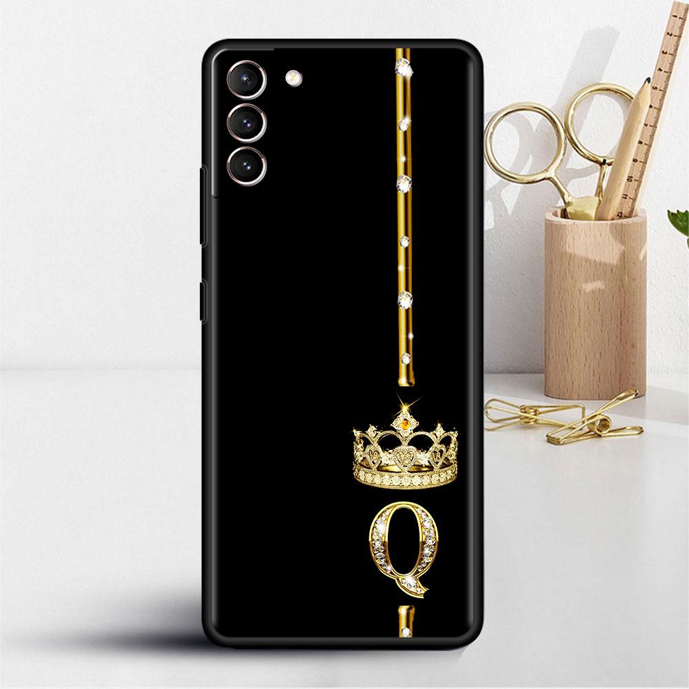 Чехол из розового золота с 26 буквами MRPZ для Samsung Galaxy S22 S21 S20 FE S10 S9 Plus S8 Note 20 Ultra 10 Plus, мягкий чехол для телефона