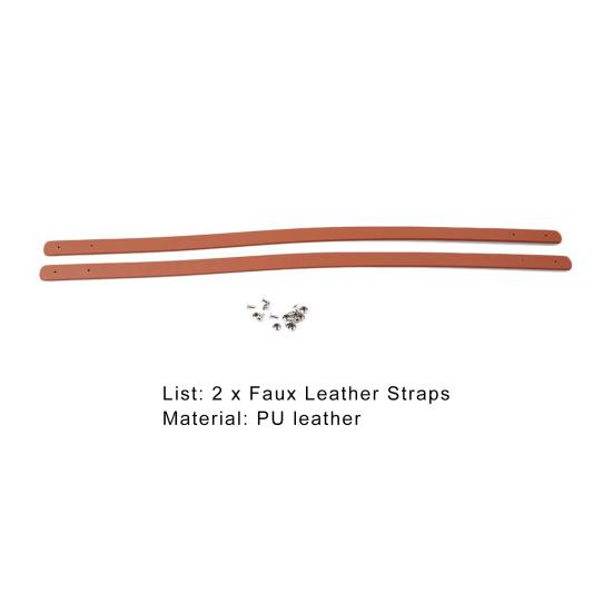 Стильная сумка с ручками из искусственной кожи и предварительно просверленными отверстиями для замены.