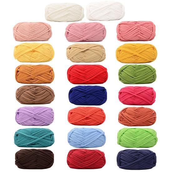 Практичная тонкая текстура DIY полиэфирное одеяло Вязание крючком Нитки для рукоделия Вязальная пряжа