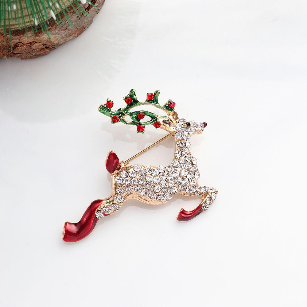 Women Snowflake Fashion Jewelry Badges Xmas Tree Pins Christmas Brooch Brooches