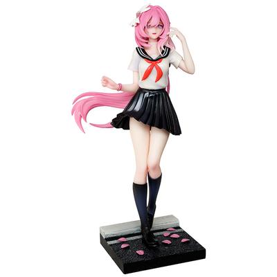 Аниме Honkai Impact 3 Элизия Школьная форма Стоячая поза Фигурка Модель Статуэтка Настольное украшение