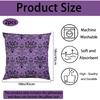 2Pcs Halloween Decorations Pillow Covers 18x18 Inches Haunted Ghost House Throw Pillow Cover Farmhouse Home Decor Indoor Outdoor Pillowcases for Sofa