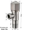 ZH222 Stainless Steel Angle Valve with Thickened Brass Core