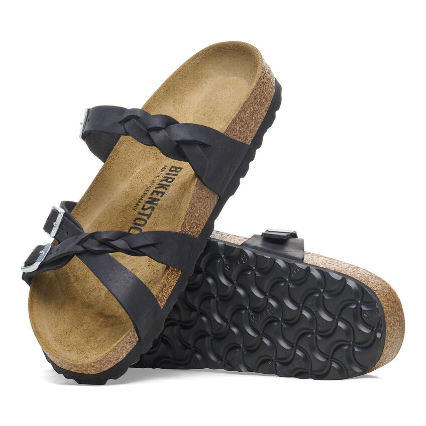 Birkenstock Franca Braided EVA Slip Resistant Slip Resistant Slide Slippers Women's Black Narrow 1026334