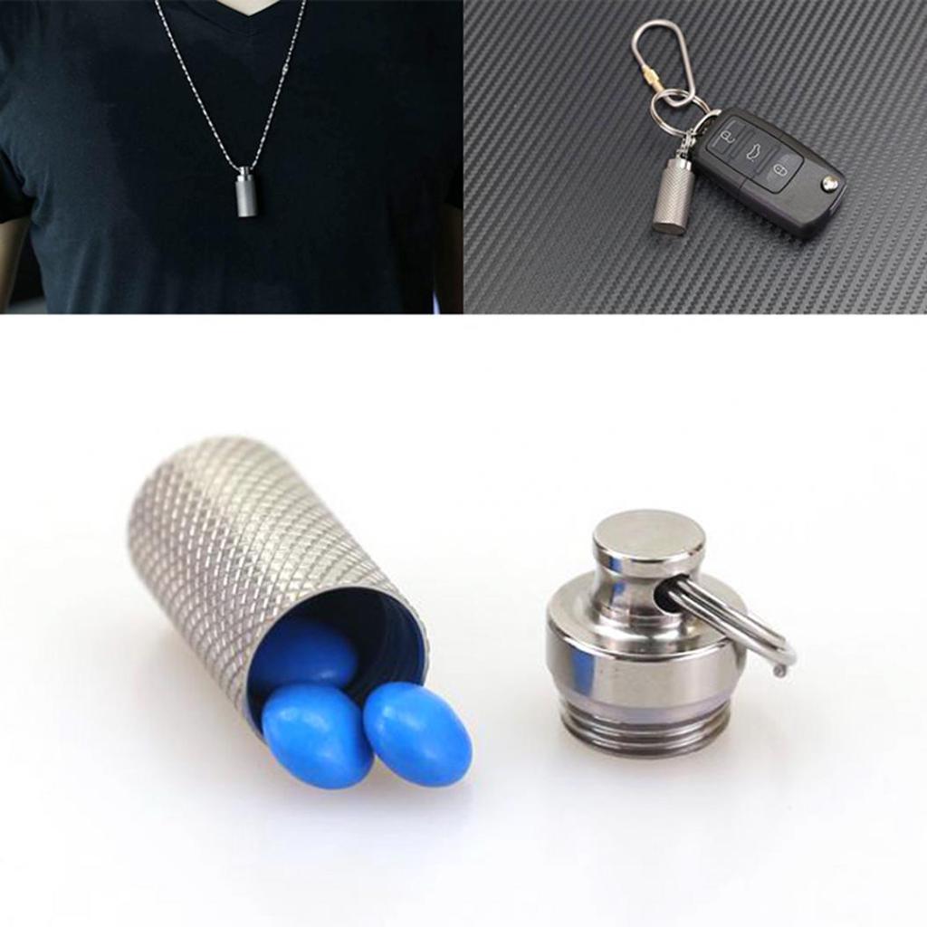 Портативный водонепроницаемый мини-футляр для таблеток, бутылка, аварийное снаряжение для путешествий на открытом воздухе