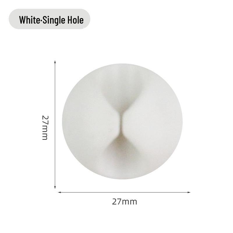 Multi-Hole Self-Adhesive Cable Organizer and Power Cord Holder