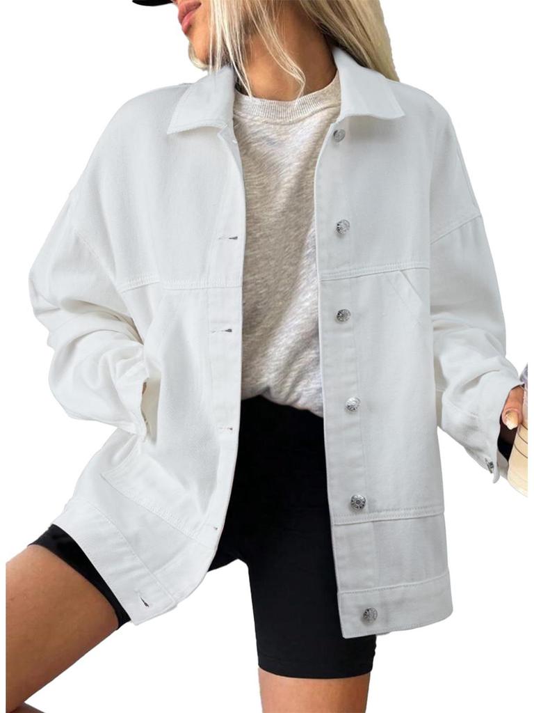 Европейская/Американская Мода Женская Свободная Джинсовая Куртка - Универсальная для Весны/Осени