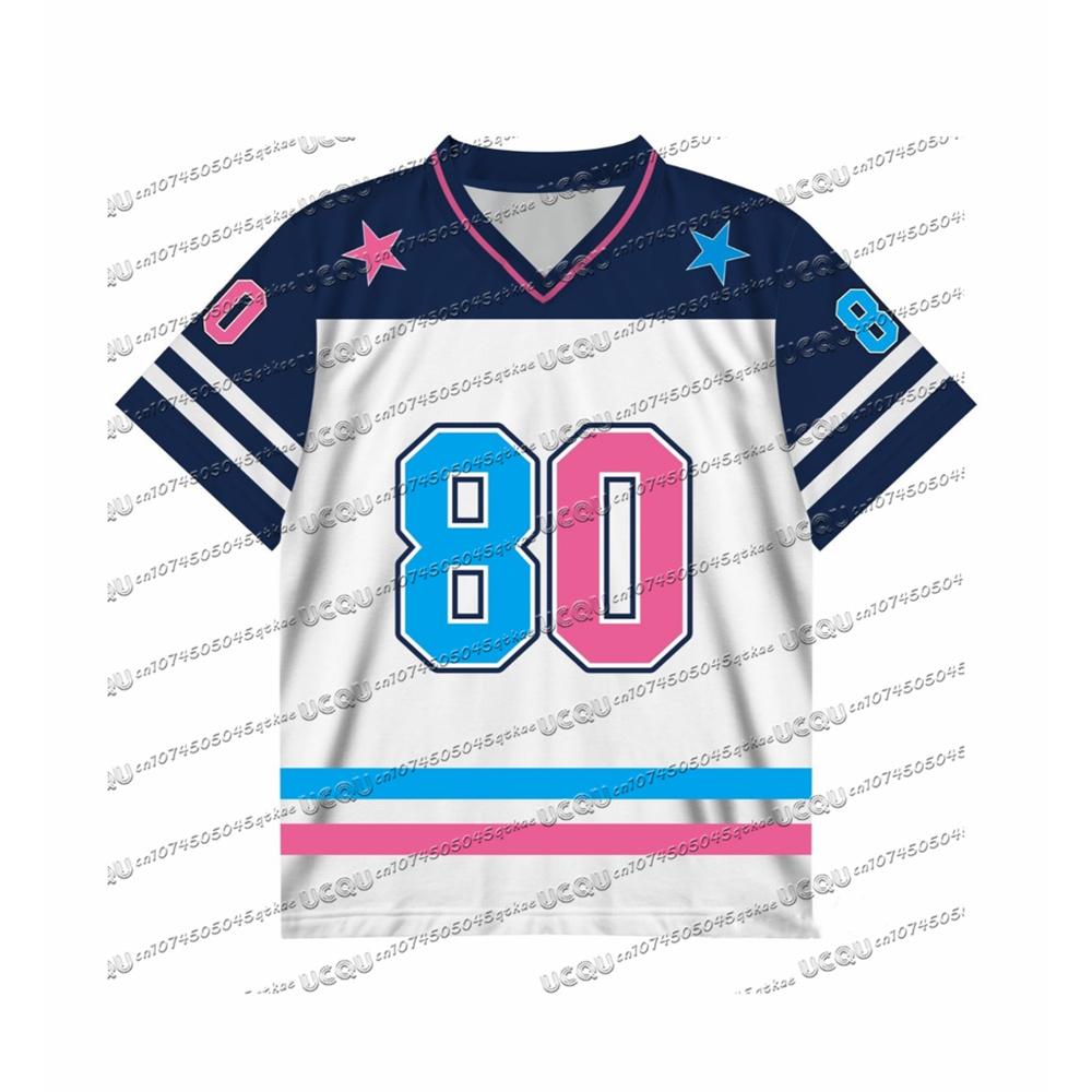 American Style Hot Selling Retro Printed Pattern Jersey t-Shirt Fashionable Sportswear Short Sleeved Summer Women's Party Top