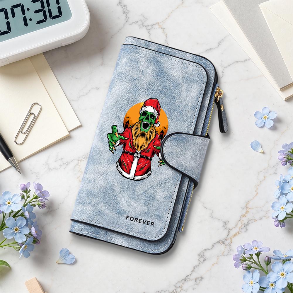 Zombie Santa Long Wallet for Daily Use