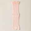 Women's Summer Cotton Mesh Boneless White Breathable Lace Two Toe Pile Socks