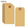 100 шт. пустые этикетки для доставки с проволочными бирками для еды, одежды, вина, этикетки для маркировки инвентаря, поделок