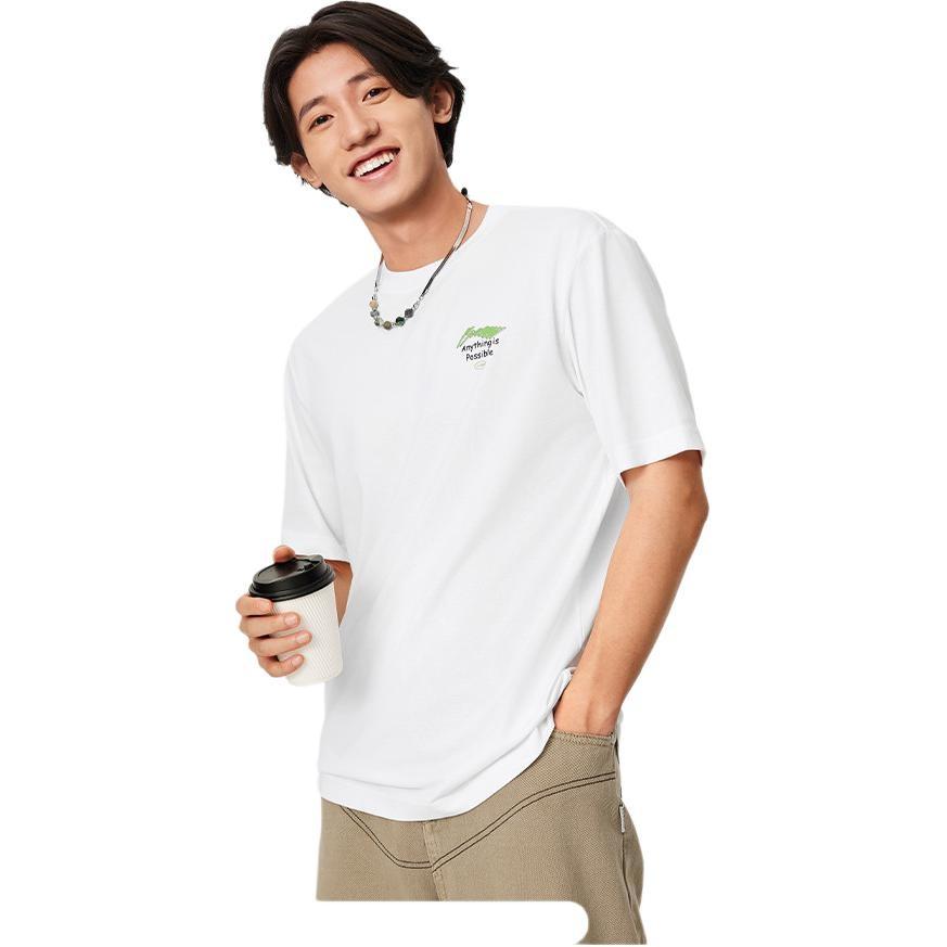 Li-Ning Футболка Li Ning Sports Life Collection Мужская Стандартная Белая AHSU651-1