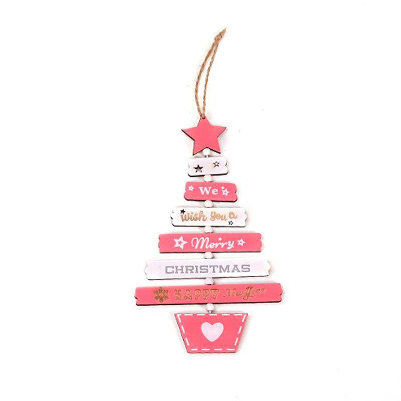 Elegant Wood Christmas Pendant Decorations For Home And Party Ornamentation