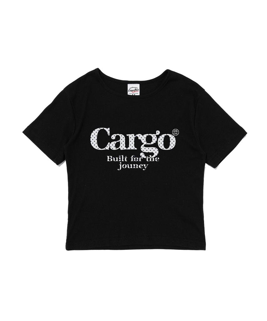 CARGOBROS ДЛЯ ЖЕНЩИН Футболка с коротким рукавом с логотипом в горошек (черный)