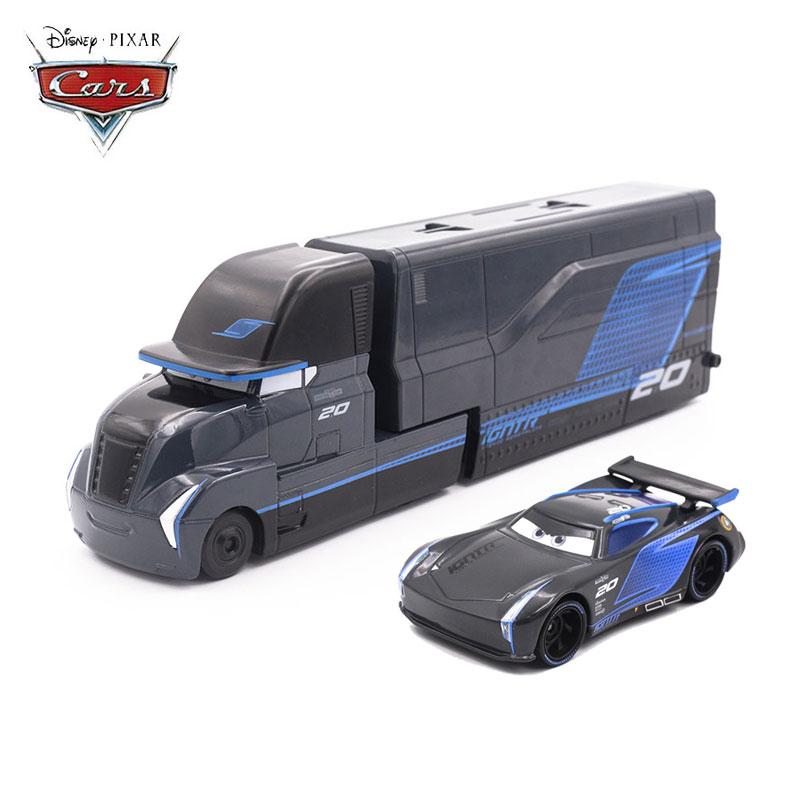 1:55 Тачки 3 Молния МакКуин Черная гроза Джексон Шторм Дядя Мак Грузовик Серия Сплав Машинки Игрушки игрушка для мальчика подарок ребенку