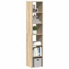 VidaXL Bookcases 2 Pcs Stackable Sonoma Oak Engineered Wood, Shelf, Bookshelf, Book Stand, Cabinet of 858808