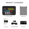 ZQKJ HUD M16 GPS для всех автомобилей проекционный дисплей спидометр цифровой проектор скорость напряжение расстояние поездки высота