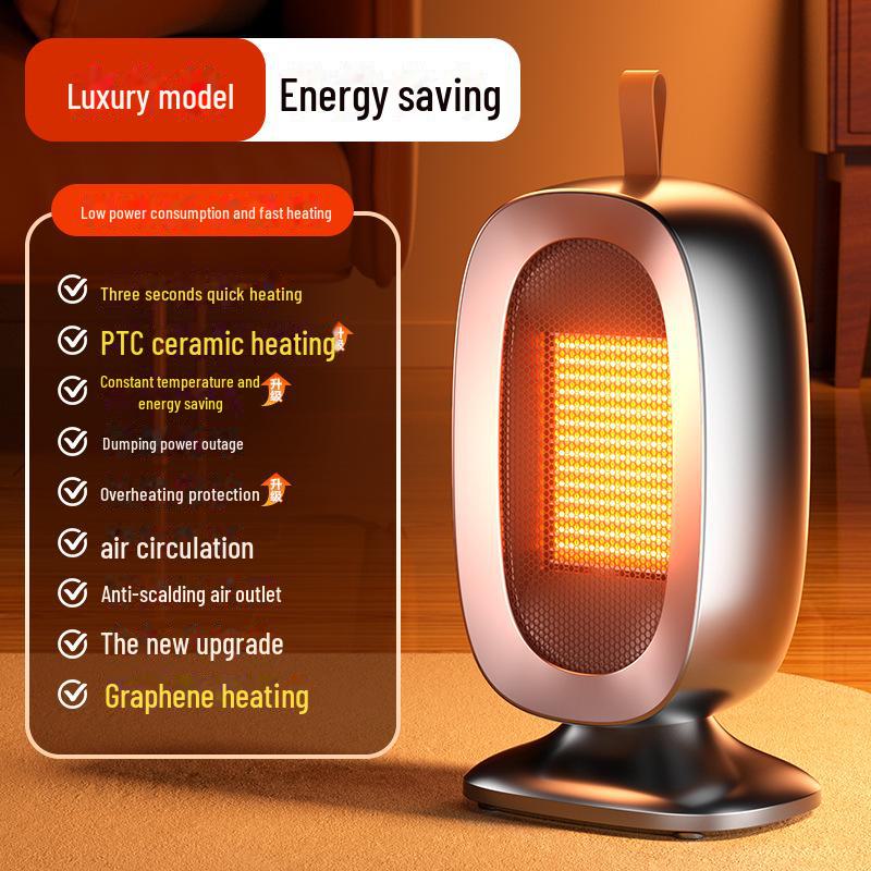 Стильный настольный обогреватель 2025 года: Вентилятор быстрого нагрева для дома, офиса или общежития