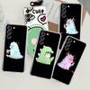 Dinosaur Cartoon Clear Case For Samsung Galaxy S22 S20 FE S21 S10 S9 Plus Note 20 Ultra 10 Lite Soft TPU Phone Shell