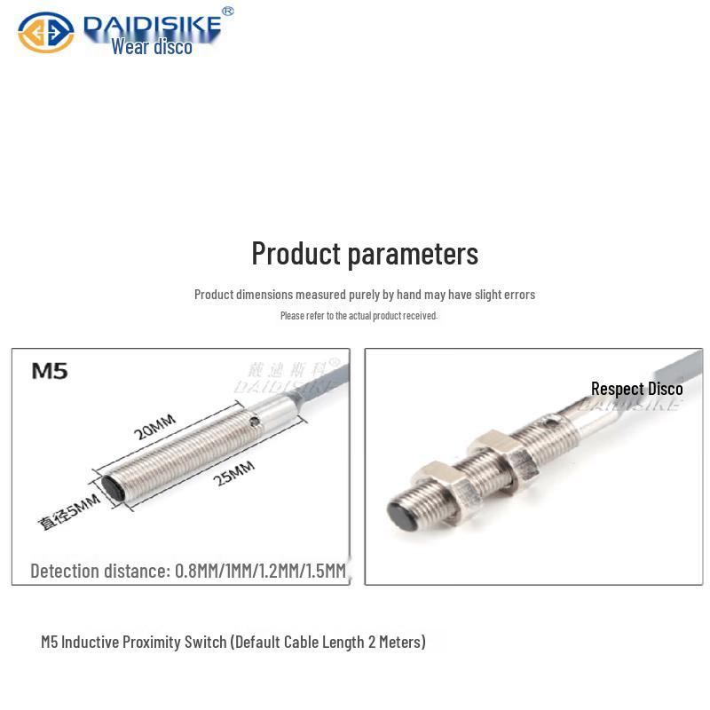 Daidisco M5 Cylindrical Inductive Proximity Sensor