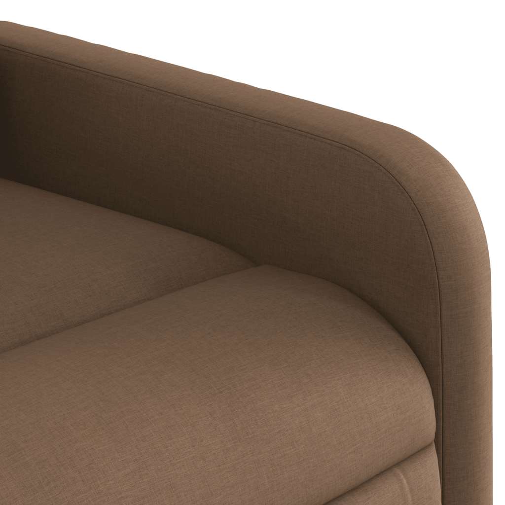 Electric Massage Chair Brown Fabric