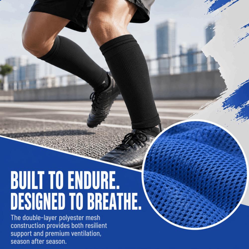 2pcs Breathable Soccer Shin Sleeves Polyester Soccer Shin Guard Socks  Soccer Training