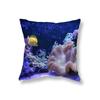 Наволочка с коралловой рыбой и морской жизнью, украшение для дивана, офисное игровое кресло, чехол для подушки, прикроватная тумбочка, домашний декор, наволочка 45x45 см