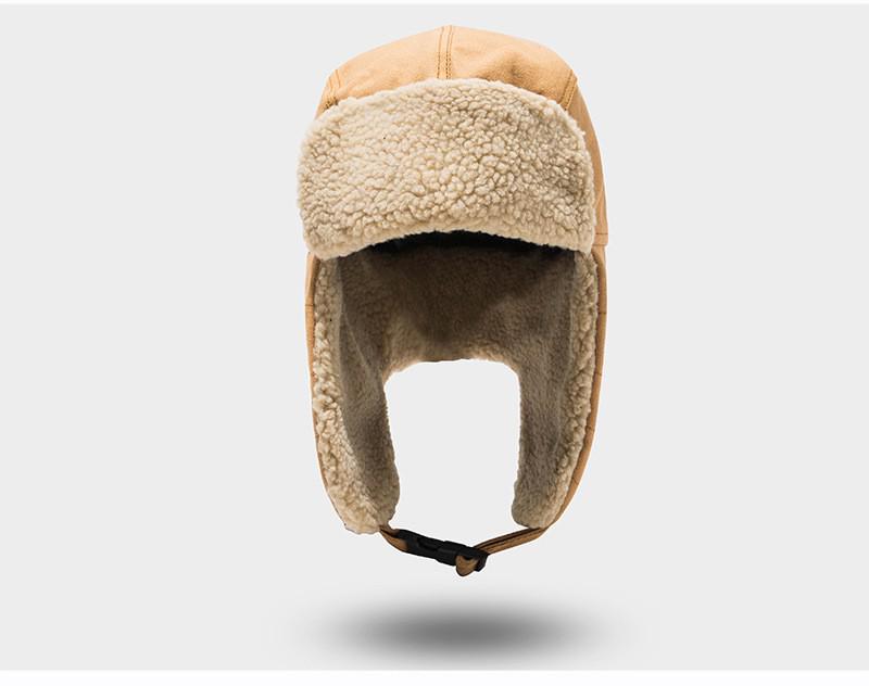 Зимняя шапка-авиатор Лей Фэн с защитой ушей для мужчин и женщин – теплая хлопковая мотоциклетная шапка в корейском стиле