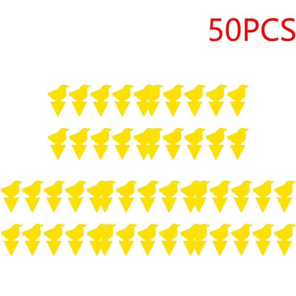 100-10pcs Dual-Sided Insect Mosquito Sticky Trap For Garden Insect Killer Whitefly Thrip Fruit Fly Gnat Waterproof Sticky Board