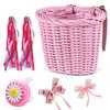Kid "s Bike Basket for Girls Front Bike Accessories with Handlebar Streamers  Cycling Ages 313