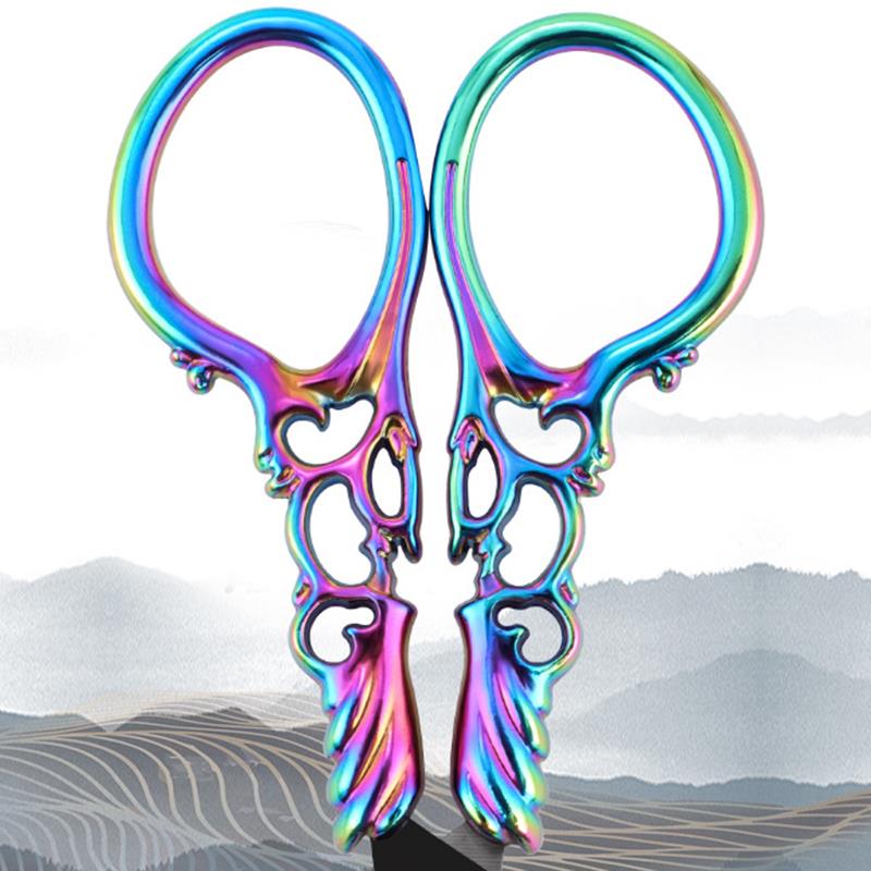 Embroidery Scissor Tailor'S Scissors Electroplated Retro Small Scissors DIY Apparel Sewing Supplies Arts&Crafts Office Scissors