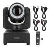 LED Moving Head Light 8 Patterns 8 Colors 9/11 Channels Multicolor Spot Lamp with Sound Activated Fo