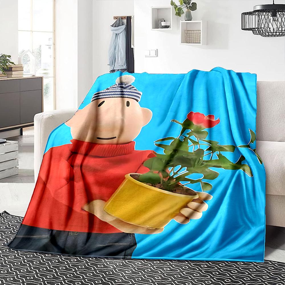 1Pc Bike Ride Adventure Blanket For Couch Bed Plush Cozy Fuzzy Blanket Super Soft Warm Blankets For Fall And Winter 091891