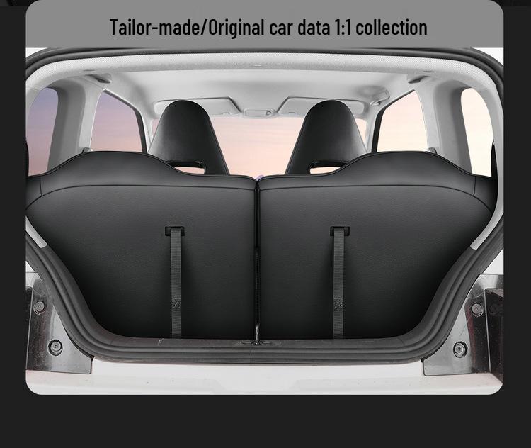 Wuling Mini Full Leather Cartoon Car Seat Cushion - Universal Fit, Four Seasons.