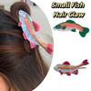 Cute Ocean Animal Hair Clip Creative Geometry Shark Clip Sweet Small Fish Hair Claw  Vacation