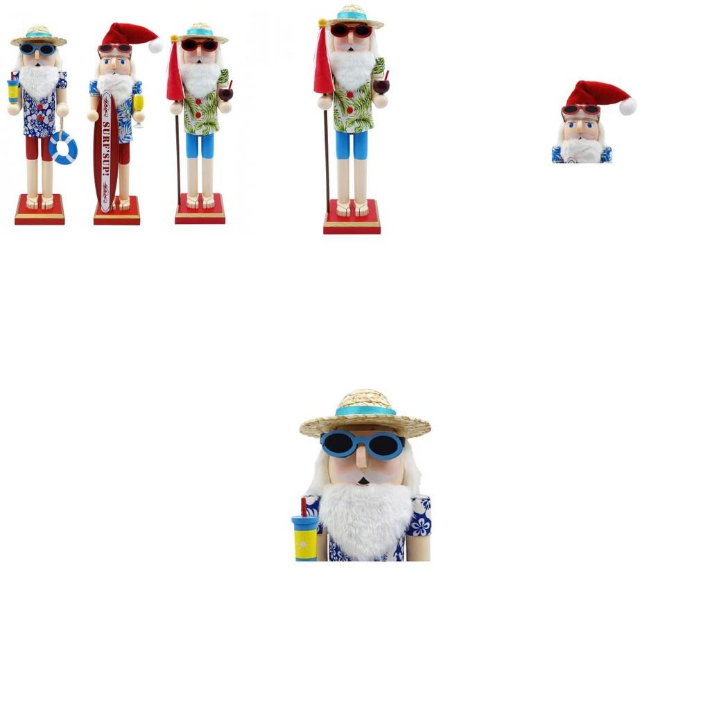 Unique Hawaiian Wooden Nutcracker Santa For Gift Giving And Home Dcor Enhancements