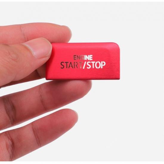 Red Aluminum Alloy Car Console Engine Start Button Sticker For VW Golf 8 -23