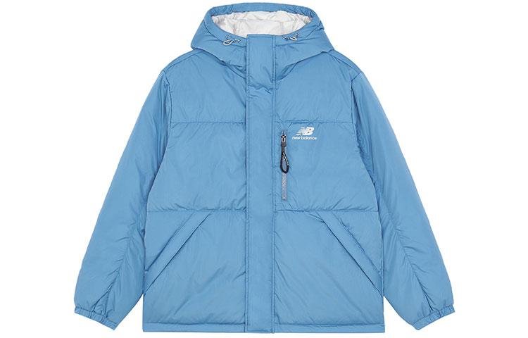 New Balance Мужские пуховики Синие С капюшоном Умеренные Другие AMJ13333-WAB