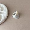 Smudge Resin Irregular Round Ring, Simple High-end Index Finger Ring, Personality Versatile Fashion Jewelry Women