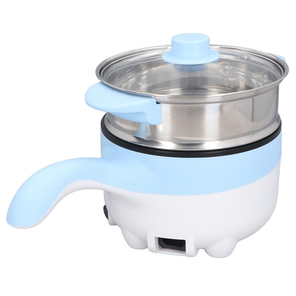 Car Electric Cooking Pot 24V 2L Portable Multifunction Skillet with Stainless Steel Steaming Pot