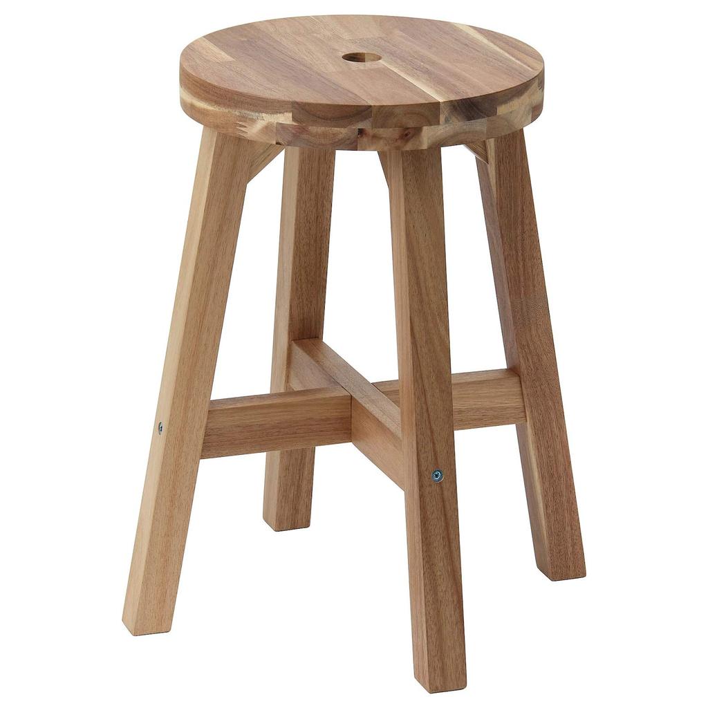 IKEA SKOGSTA: Acacia Wood Stool (003.054.78)