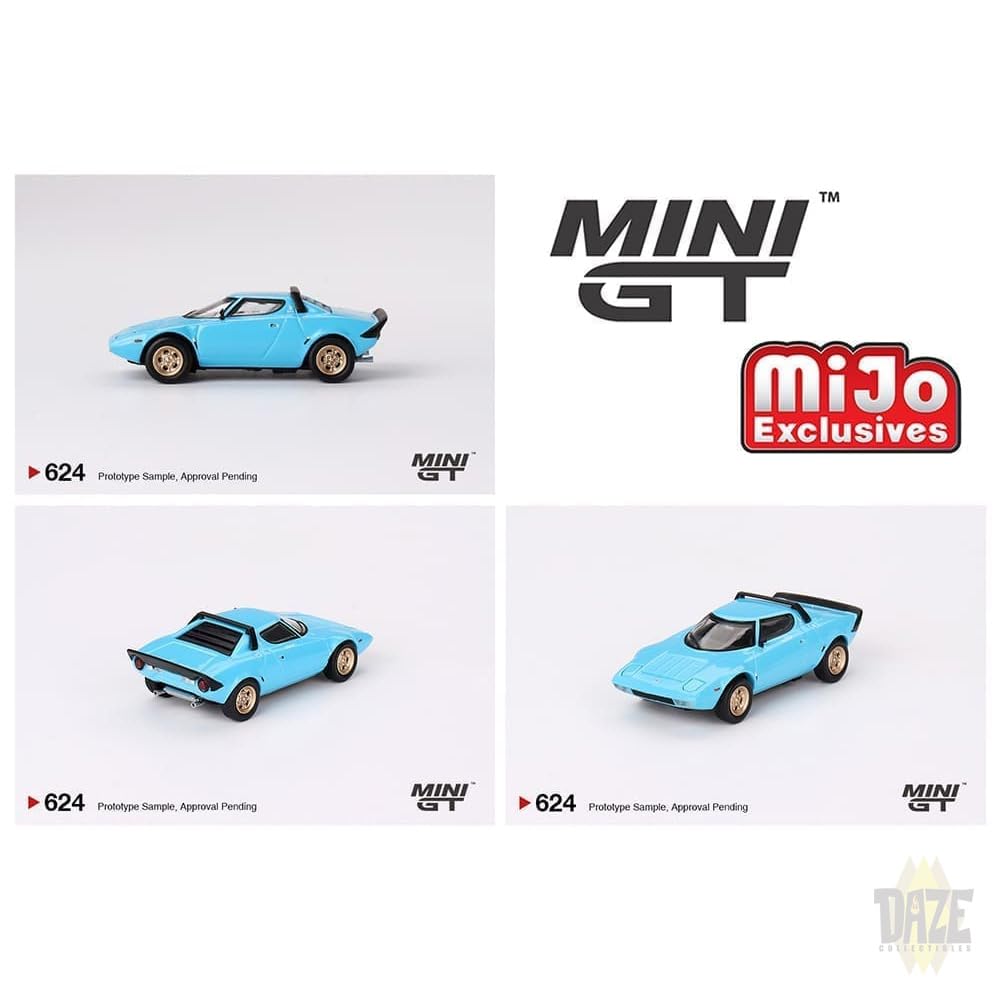 MINI GT Масштаб MiJo TOYS LANCIA STRATOS HF STRADALE MiJo Ограниченная серия Lancia Stratos HF Stradale Azzurro Chiaro 164 - (СВЕТЛО-ГОЛУБОЙ) (Светло-синий)