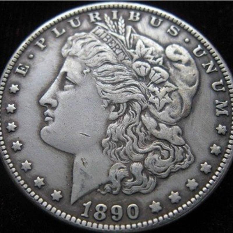 Монеты Моргана, позолоченные серебряные монеты, копия, 90% медь, производство Массачусетский технологический институт