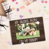 My Favorite People Call Me Grampy Picture Frame, Grampy Grandpa Gifts for Father's Day, Best Grandpa Gifts Photo Frame 4x6, Grandfather Wooden Photo