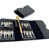 25-in-1 Multifunction Precision Screwdriver Set In Leather Case for Mobile & Watch Repair