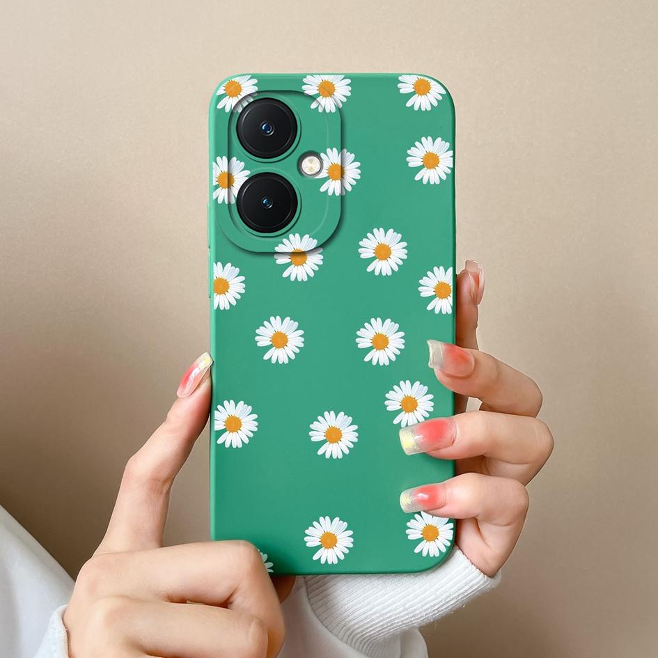 Задняя крышка для Vivo V29 Lite X90 Y78 + Y17S Y27 Y36 Pro Чехол Красивая бабочка Подсолнух Матовый Роскошный мягкий жидкий чехол для телефона высокого качества для Vivo Capas