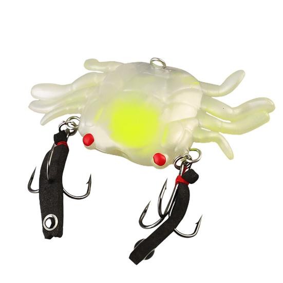 4.5CM/6G 6.5CM/13G Fishing Soft TPR Lure Crab Shrimp Squid Bait Octopus Trolling Swimbait Bass Freshwater Saltwater Fishing Jig Bait
