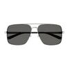Gucci Side Pattern Decoration Alloy Rectangular Sunglasses Men's