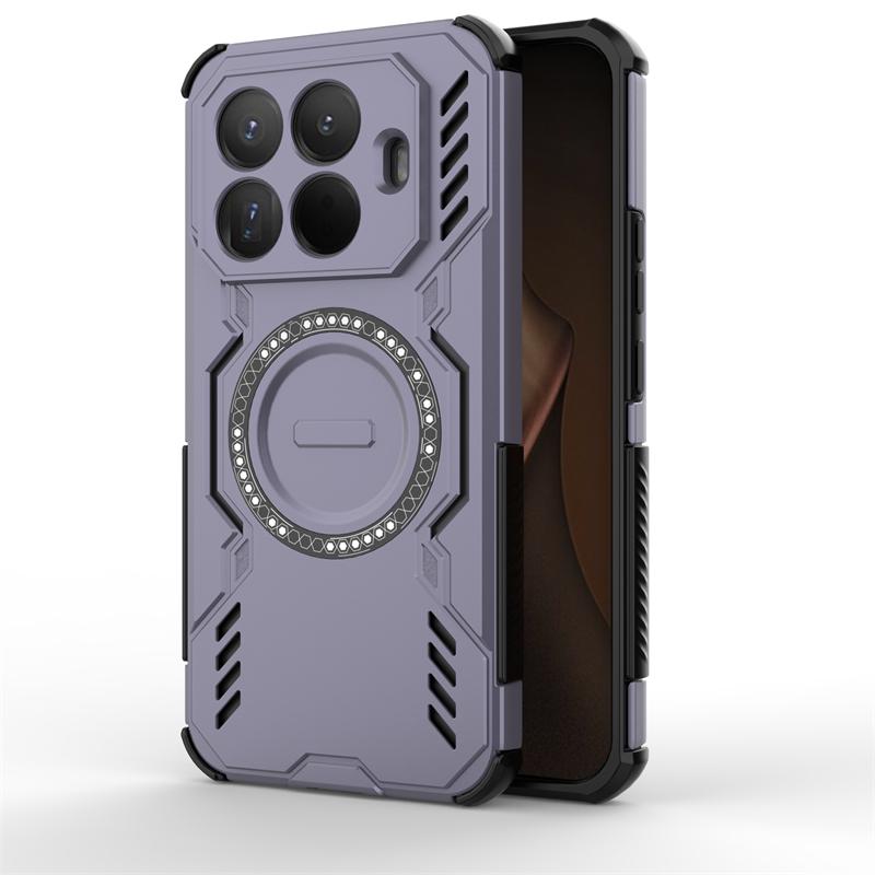 Для чехла Xiaomi 15T Pro Xiaomi 15T Pro Противоударная броня Магнитная адсорбция Беспроводная зарядка Задняя крышка Для чехла Xiaomi 15T Pro