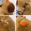 Animals Capybara Plush Backpack Cartoon Students School Bag Creative Cartoon Backpack  Girls